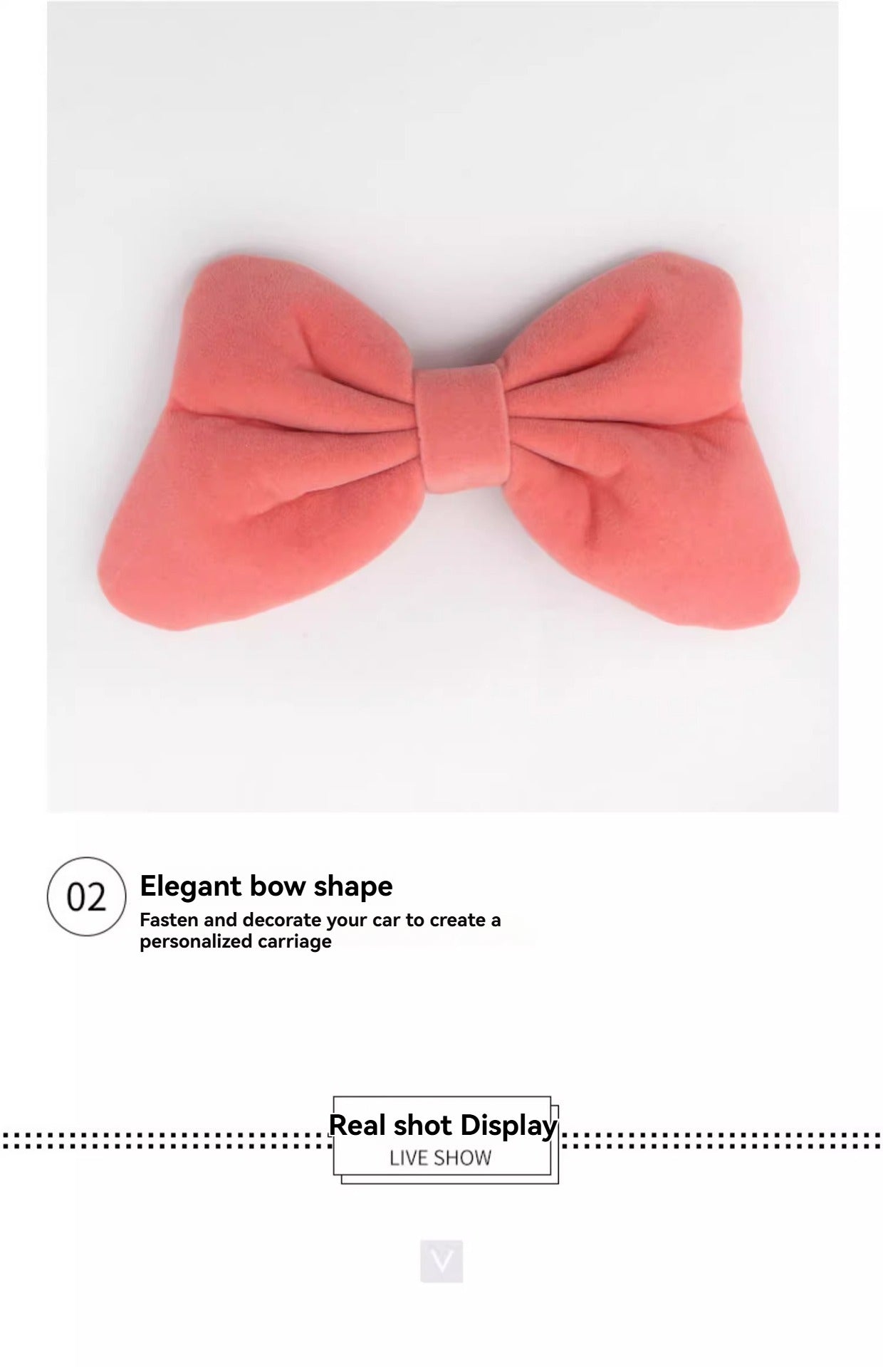 Car center console girls' car accessories bowknot interior decoration