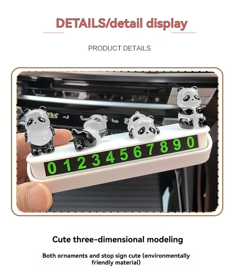 Cute luminous little panda