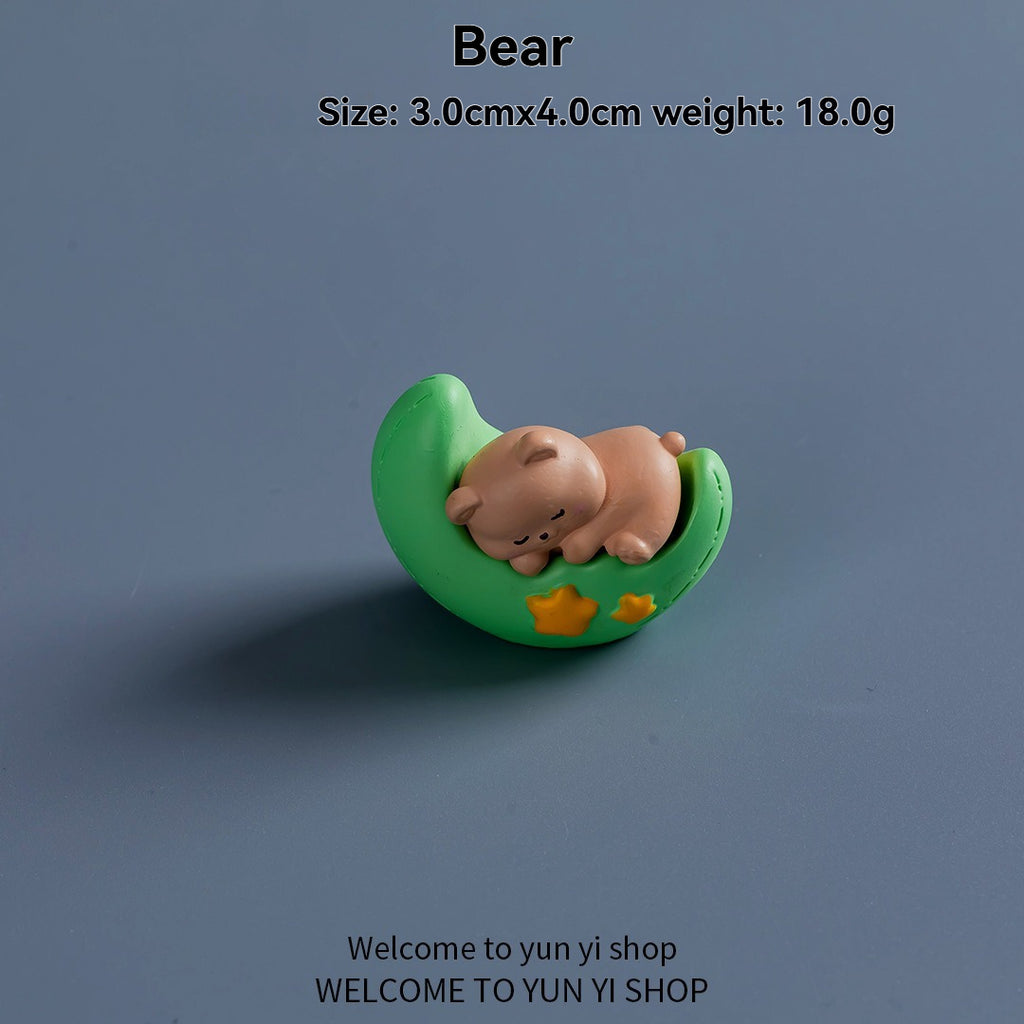 Li Bai drinking coffee cartoon figurine