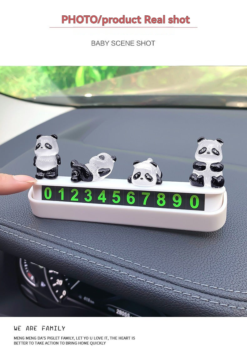 Cute luminous little panda