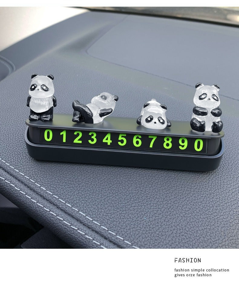 Cute luminous little panda