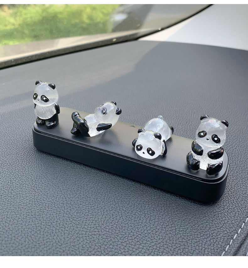 Cute luminous little panda