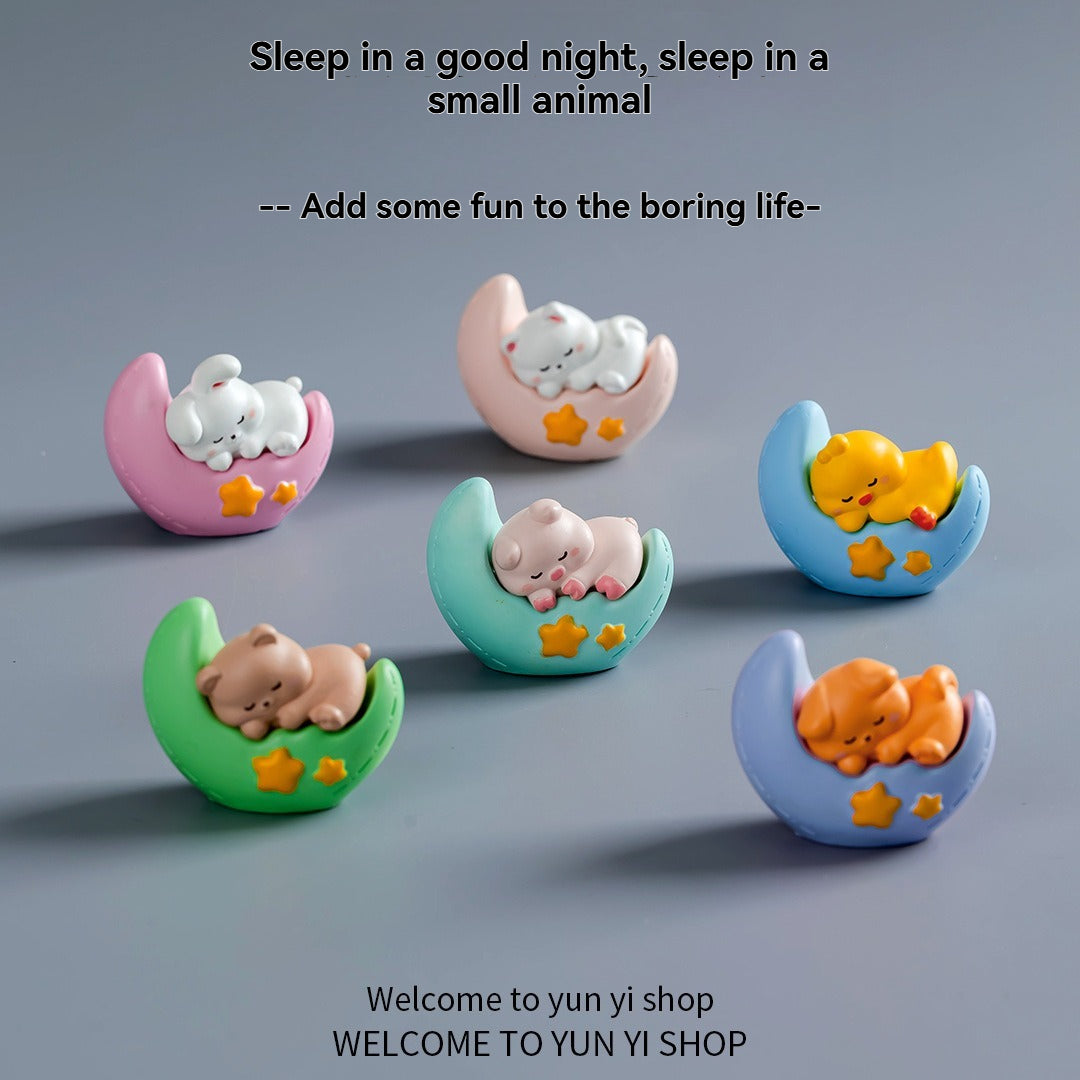 Li Bai drinking coffee cartoon figurine