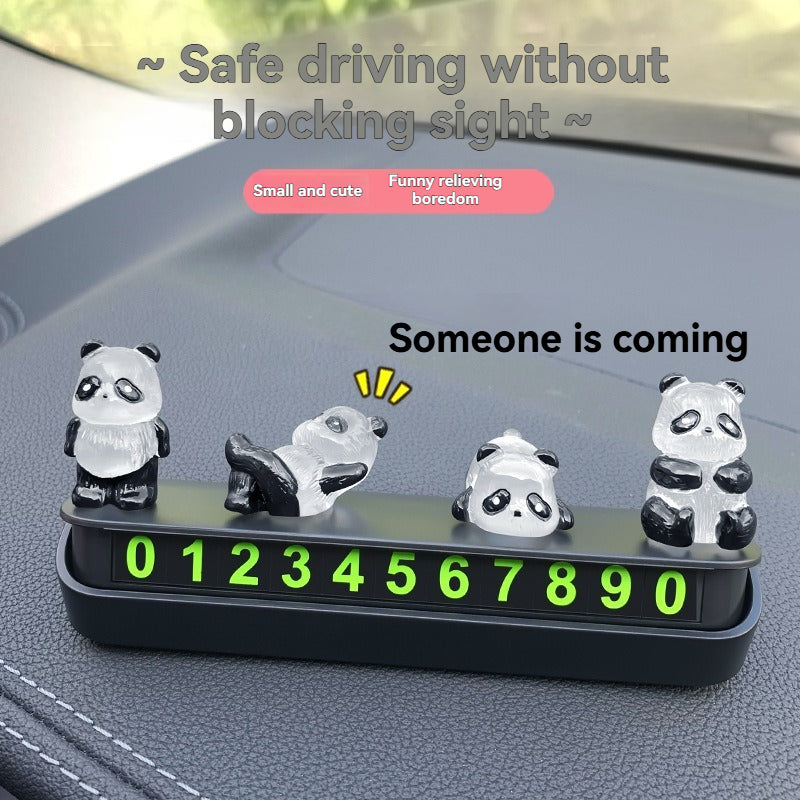 Cute luminous little panda