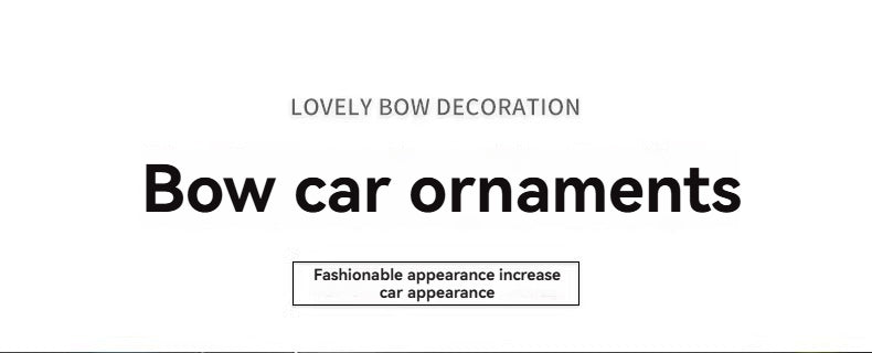 Car center console girls' car accessories bowknot interior decoration