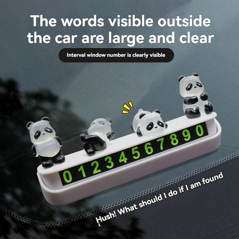 Cute luminous little panda