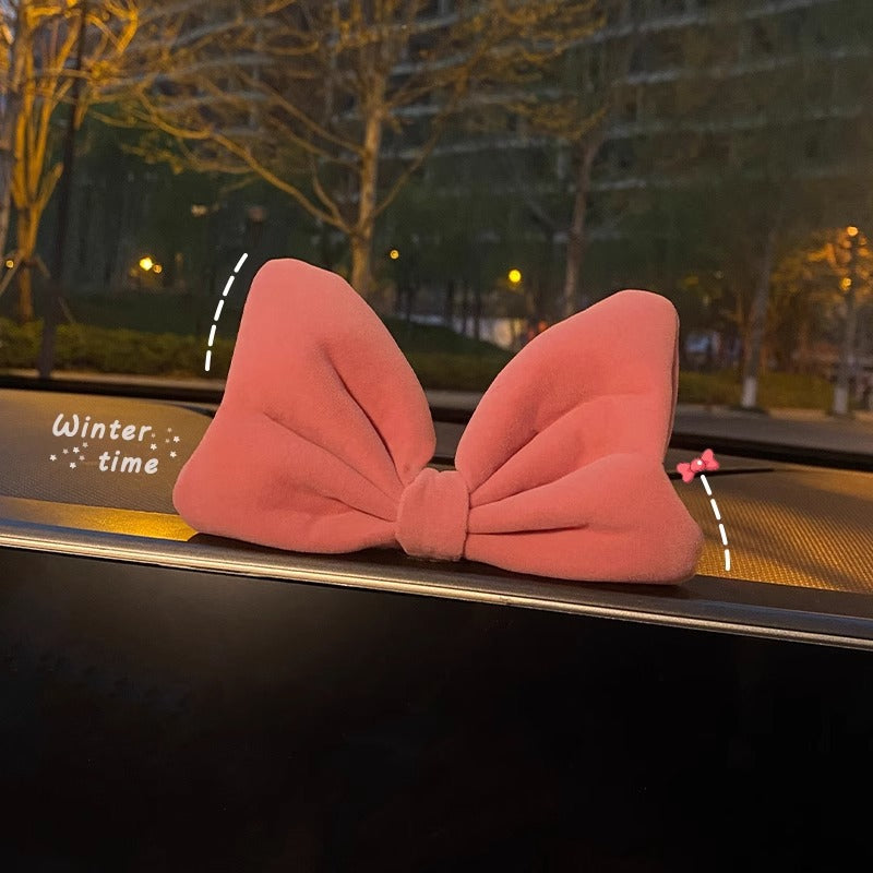 Car center console girls' car accessories bowknot interior decoration