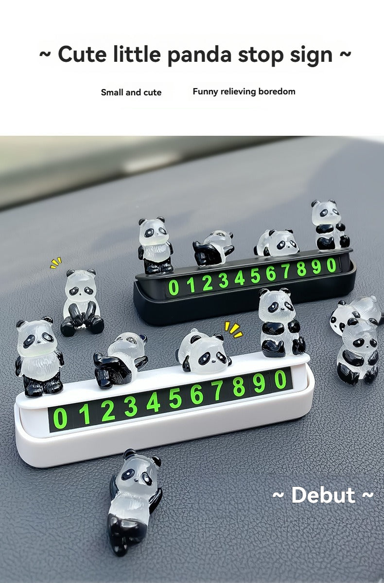 Cute luminous little panda