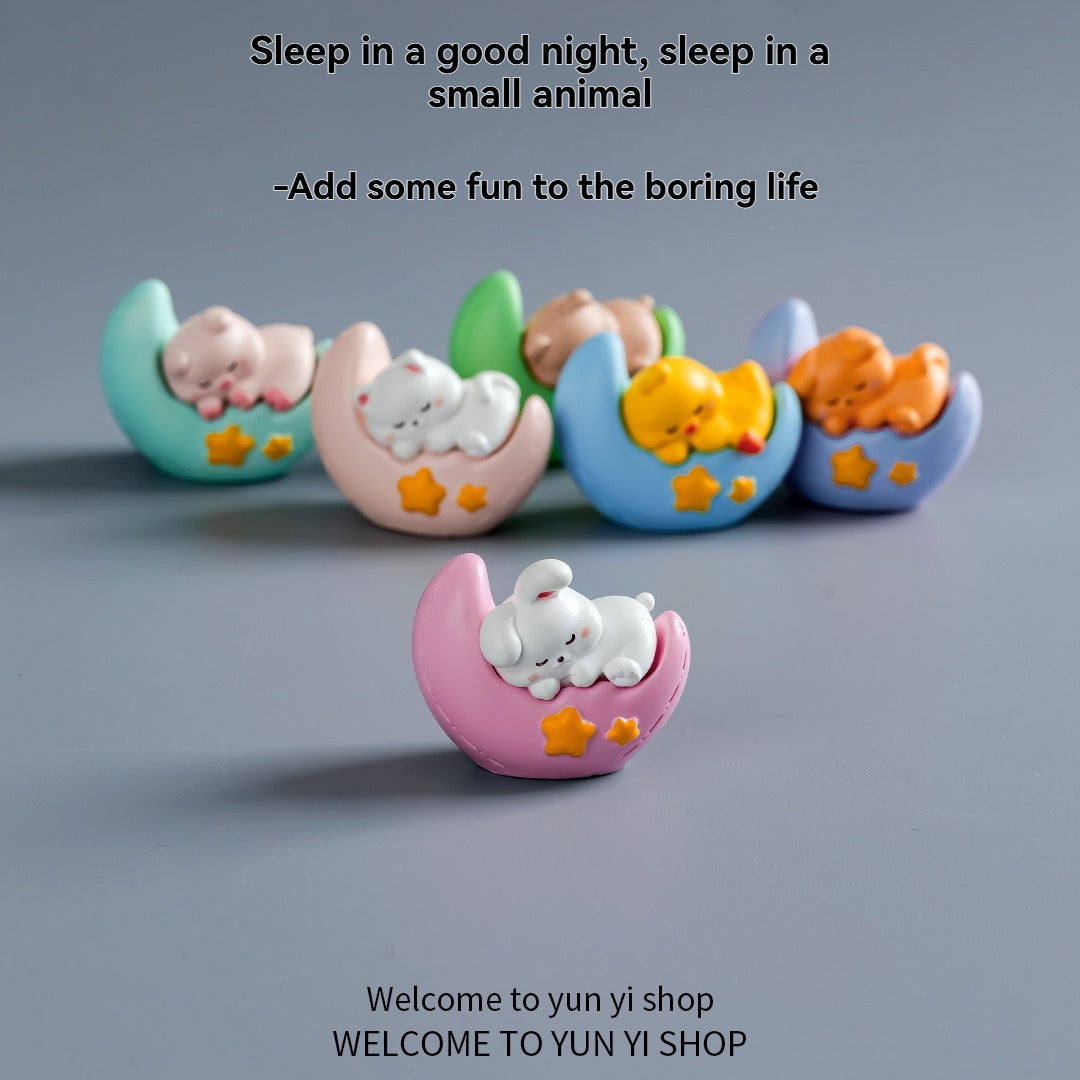 Li Bai drinking coffee cartoon figurine