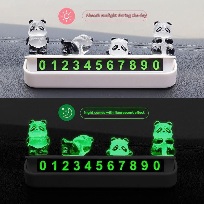 Cute luminous little panda