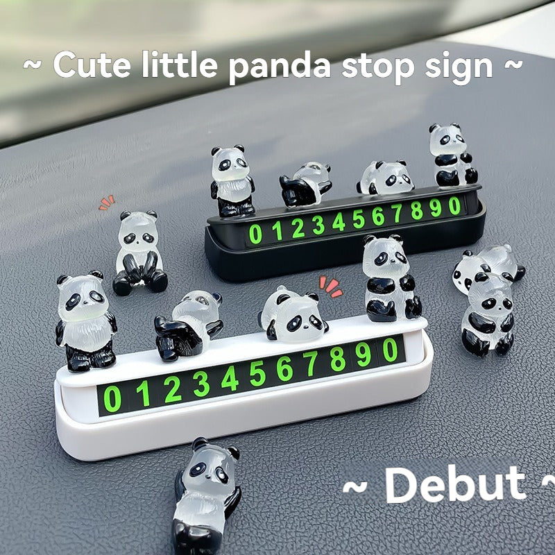 Cute luminous little panda