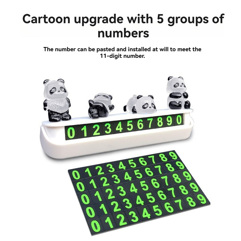 Cute luminous little panda