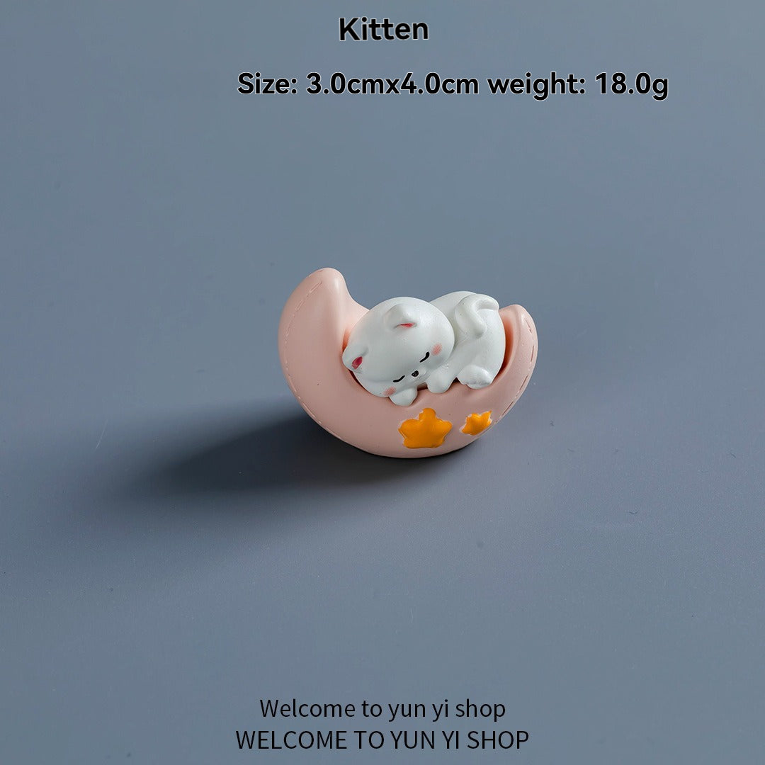 Li Bai drinking coffee cartoon figurine