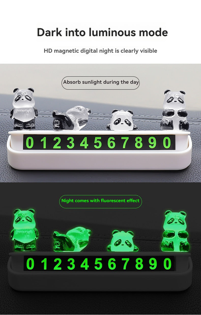 Cute luminous little panda