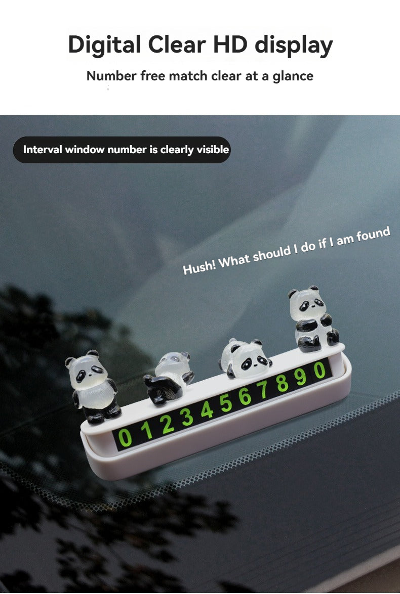 Cute luminous little panda