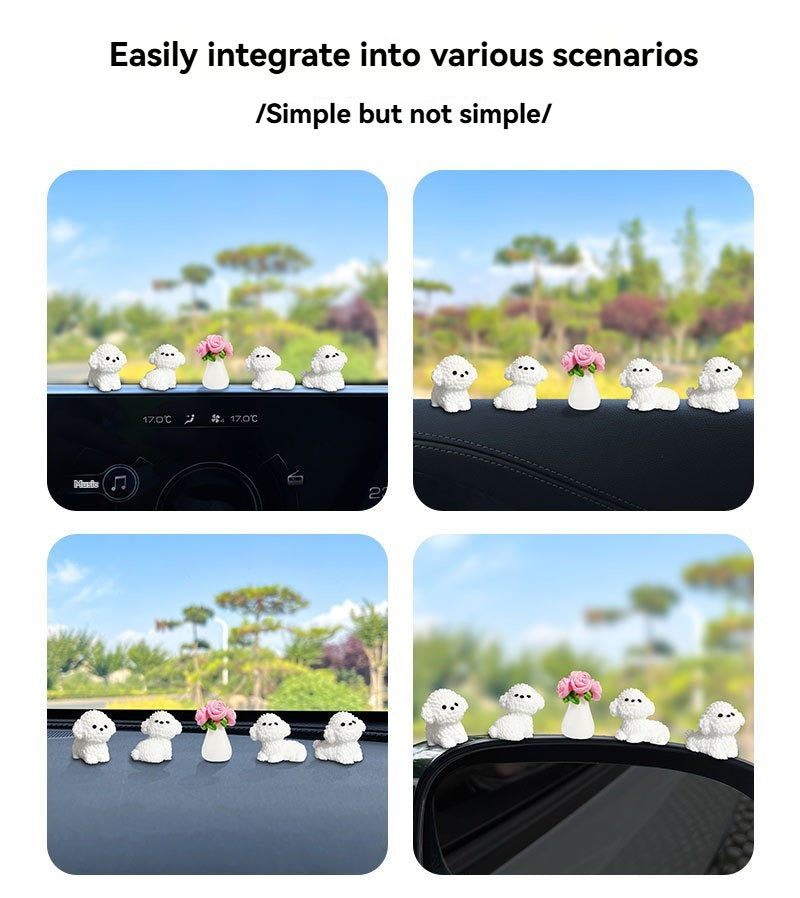 Cute Bear Dog Small Ornament