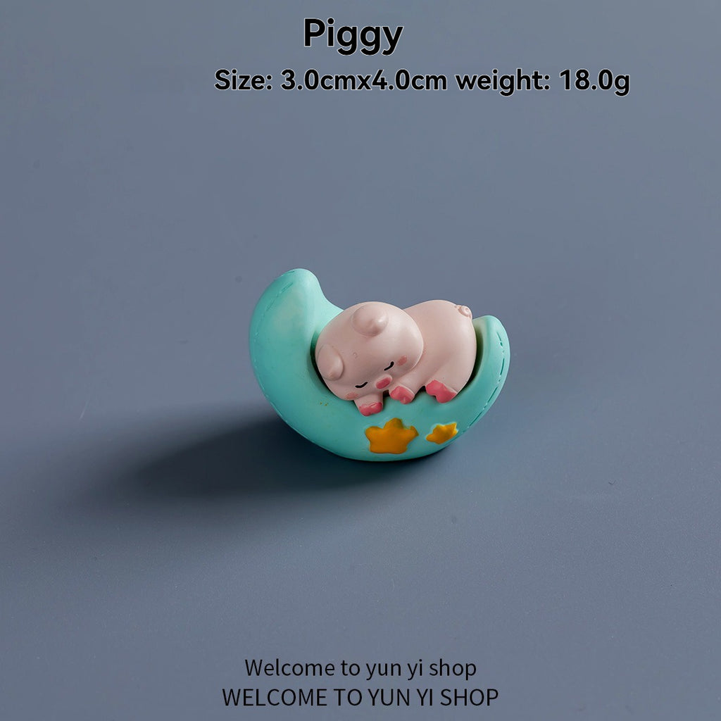 Li Bai drinking coffee cartoon figurine