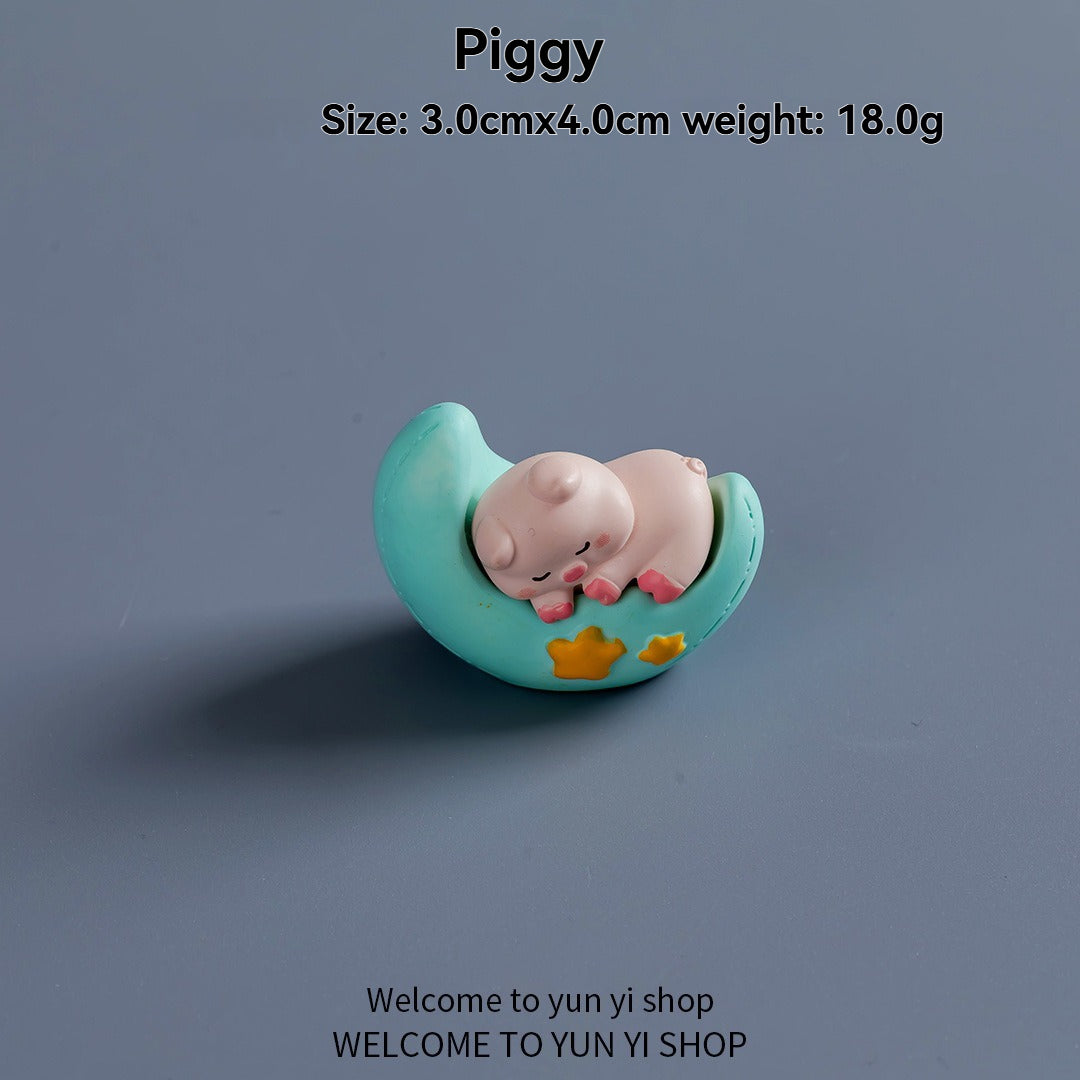 Li Bai drinking coffee cartoon figurine