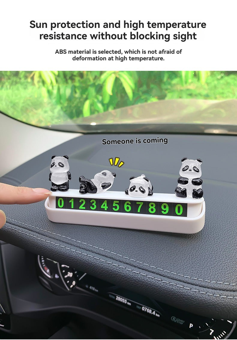 Cute luminous little panda