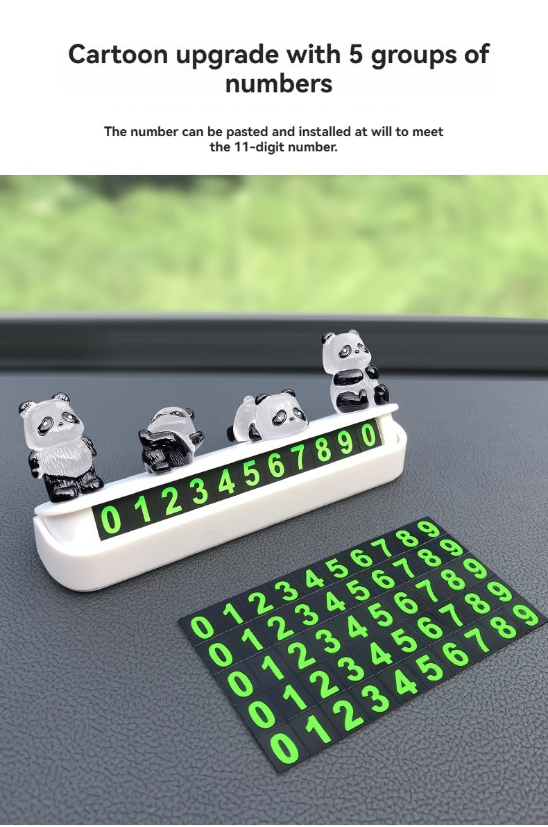 Cute luminous little panda