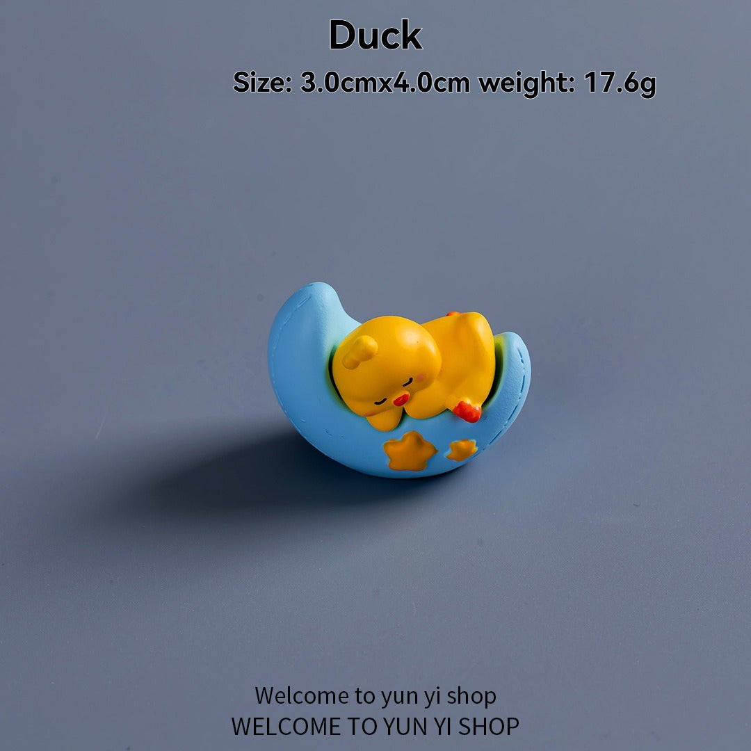 Li Bai drinking coffee cartoon figurine